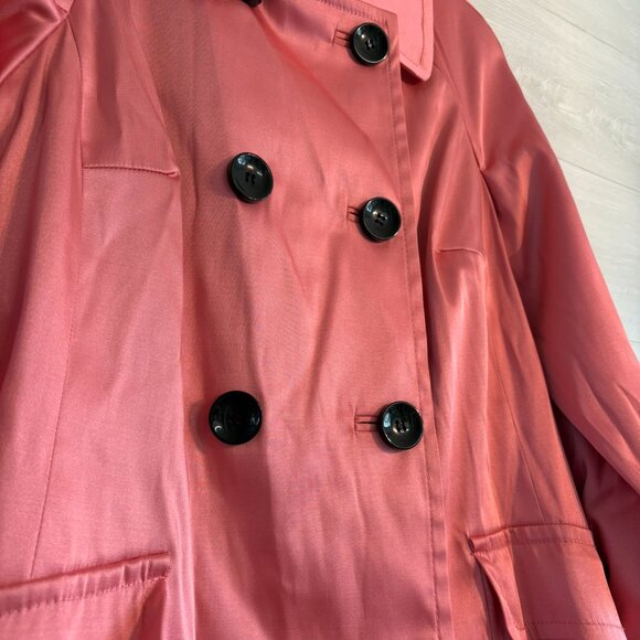 I.N.C. International Concepts pink belted satin jacket - Picture 2 of 7